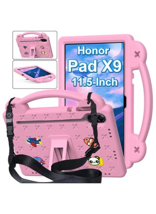 حافظة متوافقة مع جهاز Honor Pad X9 مقاس 11.5 بوصة، ملحقات يمكنك صنعها بنفسك للأطفال، حافظة مقاومة للصدمات مع [حامل أقلام] [حزام كتف] [حامل مقبض]، وردي - pzsku/ZB57F2A8D840AA25F4B83Z/45/_/1711338547/aa3dd0c0-7671-4dea-8b20-68ea707672bb