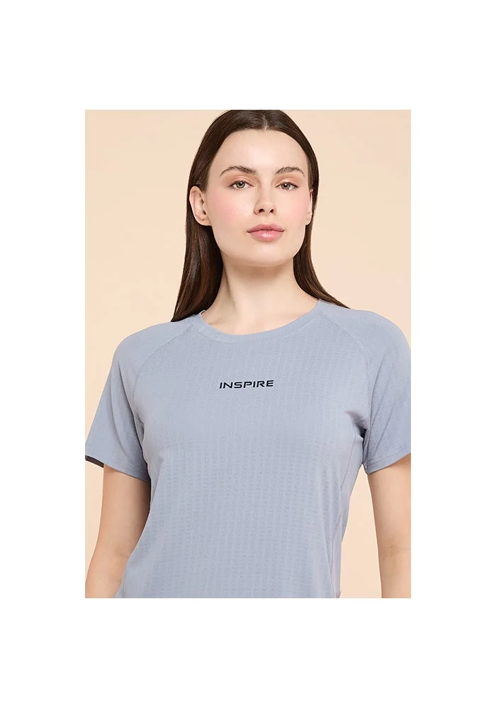 أر أند بي Typography Print T-Shirt with Crew Neck and Short Sleeves
