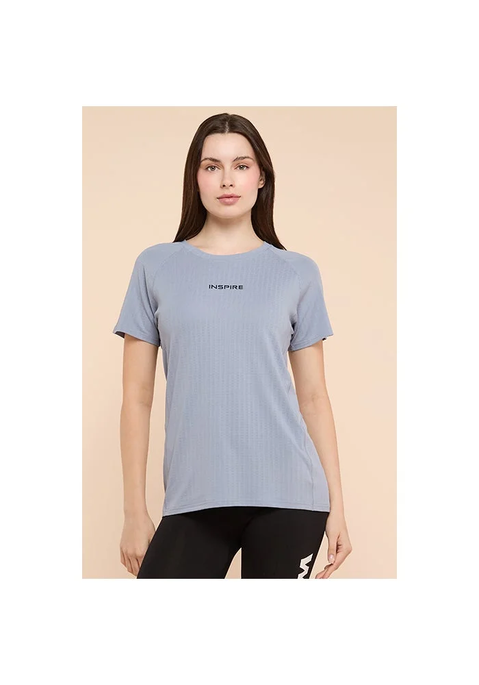 أر أند بي Typography Print T-Shirt with Crew Neck and Short Sleeves