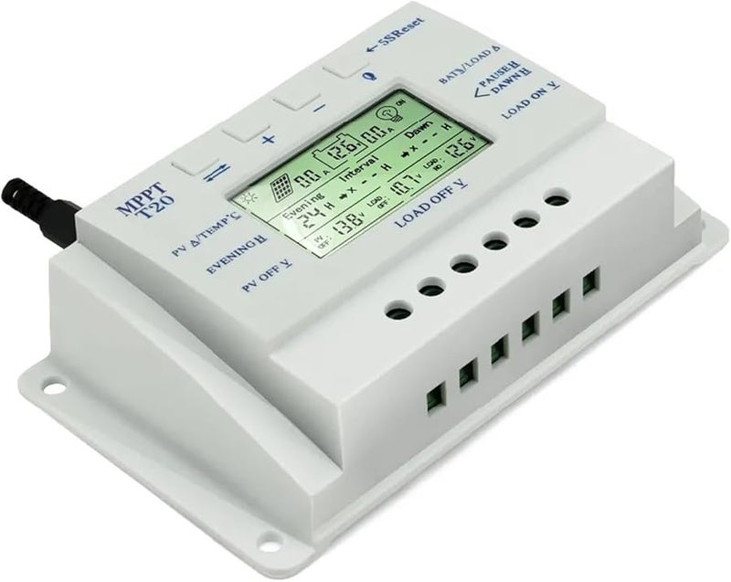 20A MPPT Solar Charge Controller LCD Display 12V 24V Battery Regulator - Image 4