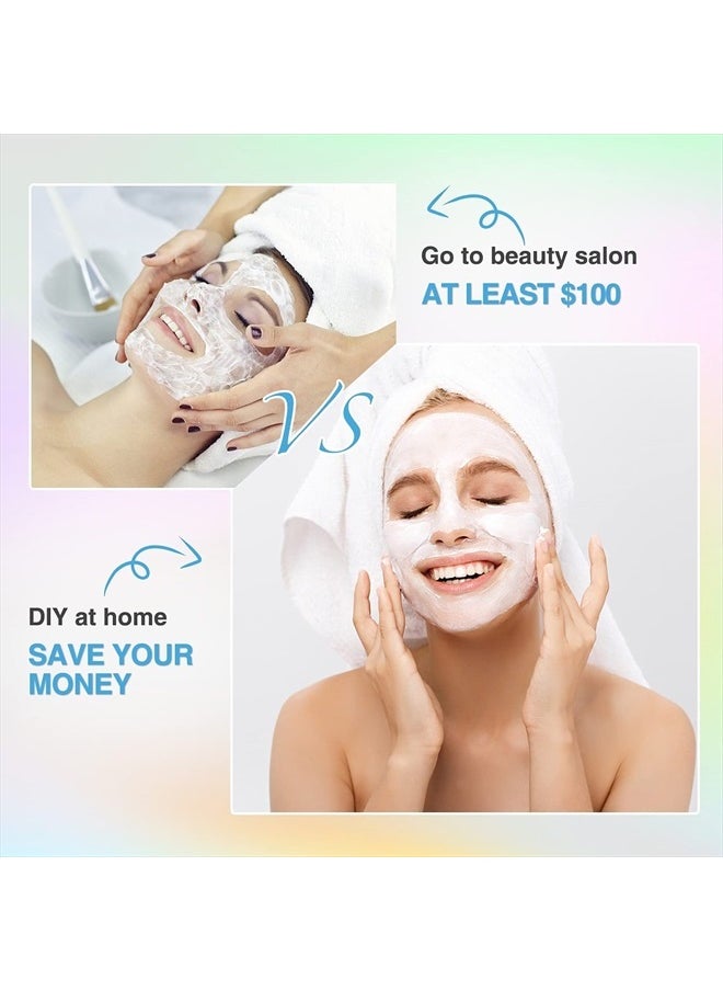 Newfacefure - 12 Sacks Diy Spa Rose Hyaluronic Acid Hydro Jelly Facial Mask Powder Collagen Vitamin C Peel off Rubber Face Mask (6 styles) - Image 1