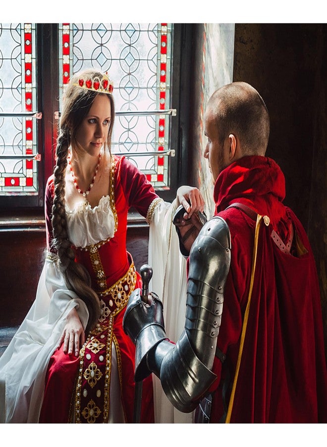 ACO-UINT Red Crown and Tiara for Women Queen of Heart Crown, Crystal Wedding Tiara Princess Queen Crown Halloween Costume - Image 3