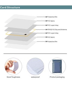 MLADEN 5/10/20/30 Pcs 215 NFC Tags Programmable NFC Cards NFC Chip NFC Business Card NFC Tags Rewritable Ntag 215 NFC Tags for Android and All Phone NFC Enabled  - Image 4