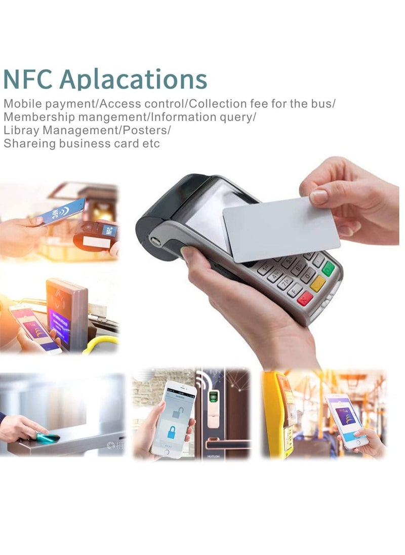 MLADEN - 5/10/20/30 Pcs 215 NFC Tags Programmable NFC Cards NFC Chip NFC Business Card NFC Tags Rewritable Ntag 215 NFC Tags for Android and All Phone NFC Enabled - Image 1