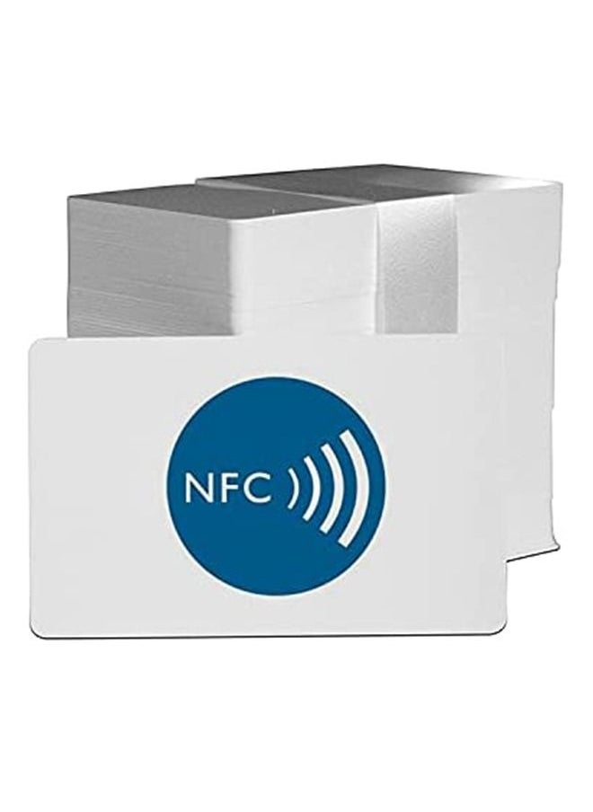 MLADEN 5/10/20/30 قطعة 215 علامات NFC بطاقات NFC قابلة للبرمجة، رقاقة NFC، بطاقة عمل NFC، علامات NFC قابلة لإعادة الكتابة، علامات Ntag 215 NFC لأجهزة Android وجميع الهواتف التي تدعم NFC  - Image 3