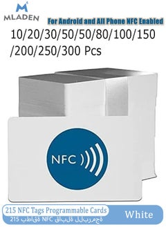 MLADEN 5/10/20/30 Pcs 215 NFC Tags Programmable NFC Cards NFC Chip NFC Business Card NFC Tags Rewritable Ntag 215 NFC Tags for Android and All Phone NFC Enabled  - Image 1