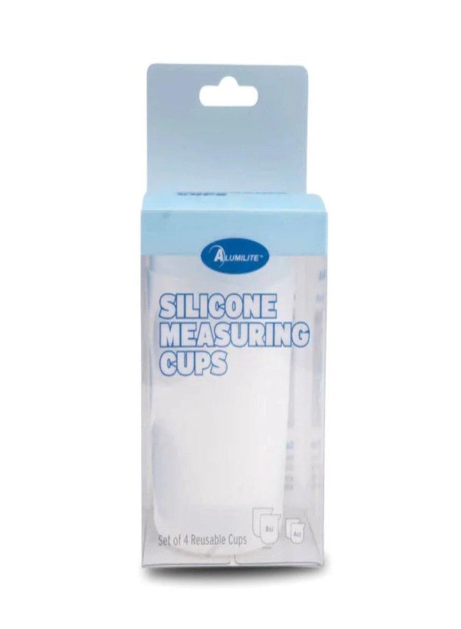 Alumilite Silicone Measuring Cups | 2-Pack 8oz + 2-Pack 4oz | Durable, Reusable, Easy-to-Clean Silicone Cups for Epoxy, Resin, DIY Projects, Paint Pouring, Acrylic Art, Small Batches & Crafts - Image 1