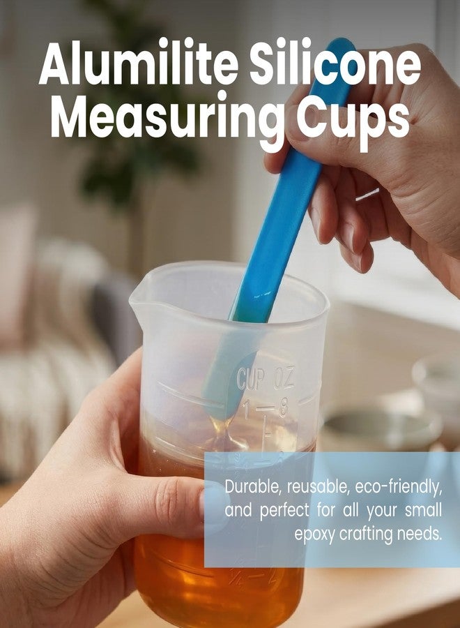 Alumilite Silicone Measuring Cups | 2-Pack 8oz + 2-Pack 4oz | Durable, Reusable, Easy-to-Clean Silicone Cups for Epoxy, Resin, DIY Projects, Paint Pouring, Acrylic Art, Small Batches & Crafts - Image 5