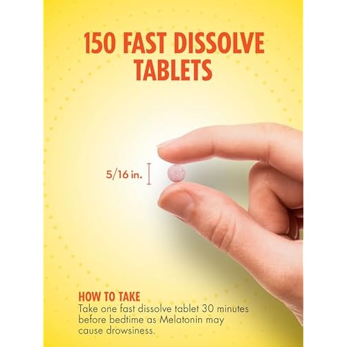 Sundance Melatonin Fast Dissolve | 3mg | 150 Fast Dissolve Tablets | Natural Berry Flavor | Vegetarian, Non-GMO, and Gluten Free Supplement - Image 4
