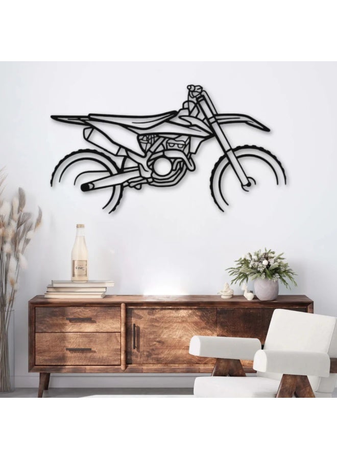 Metal Wall Decor Featuring a Motorcycle Motif – KTM 250 - Image 1