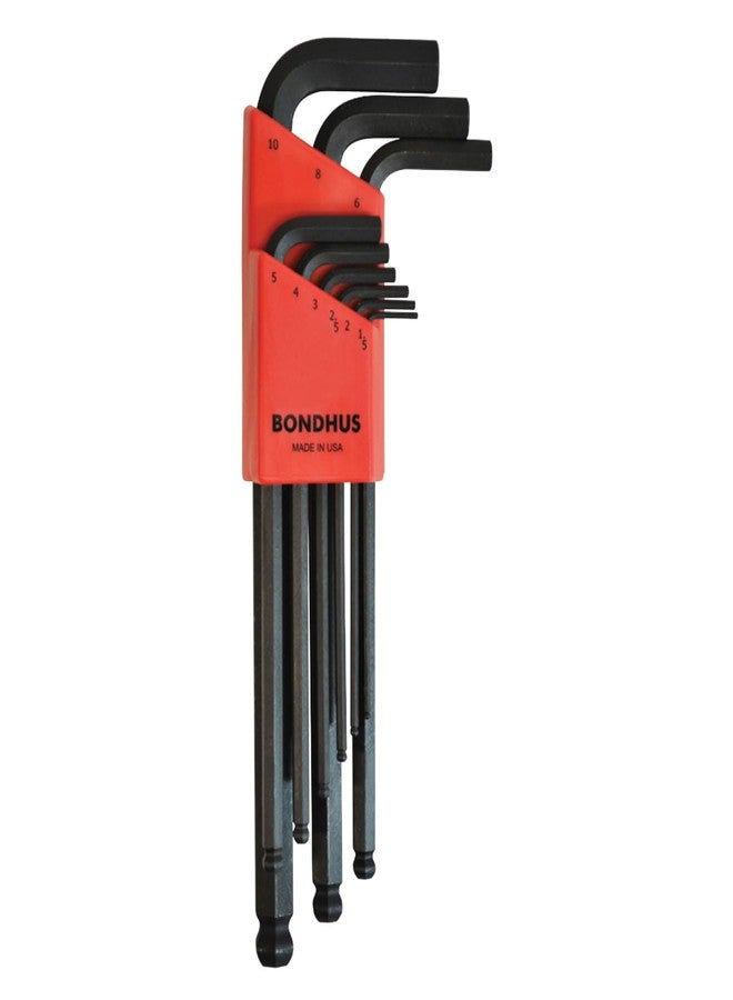 Bondhus 10999, Set of 9 Balldriver L-Wrenches, ProGuard Finish, Sizes 1.5-10mm - Image 1