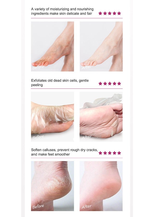 RtopR Mango Soft Nourishing Foot Mask, Provides a Treatment To Remove Dead, Dark Yellow Complexion, Dry, and Calloused Skin, Effectively Improve Rough and Crack Foot Skin, Safe To Use On Everyone 1 Pair - Image 4