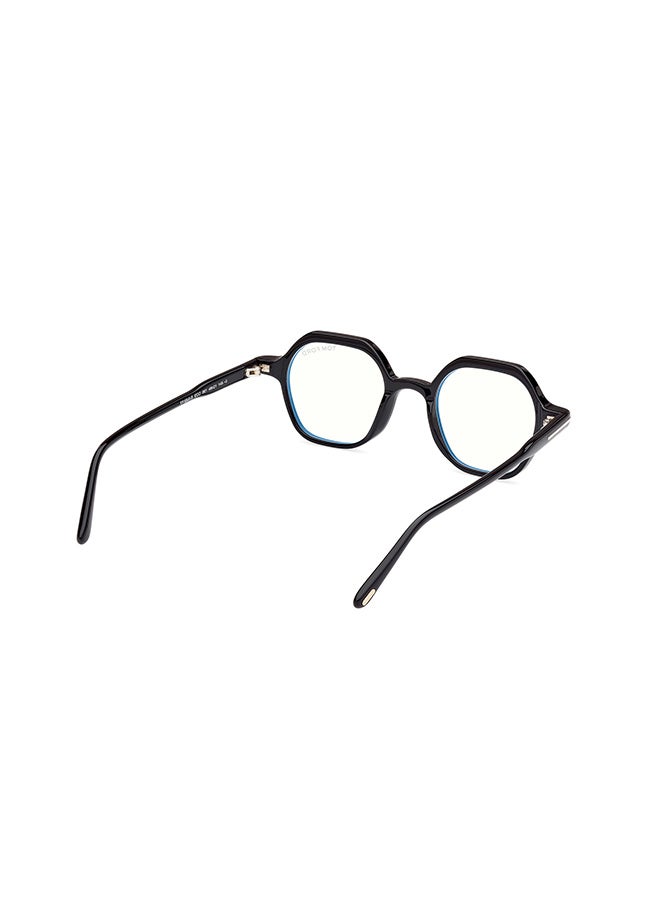 TOM FORD إطارات نظارات رجالية غير متساوية لامعة سوداء TOMFORD FT5900-B00146 46 مم - Image 5