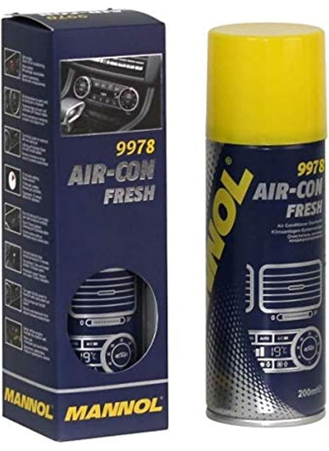 MANNOL MANNOL 9978 Anti-Fungi, Bacteria and Virus, AC Disinfectant Odour Removal Car Sanitiser Spray  - Image 1