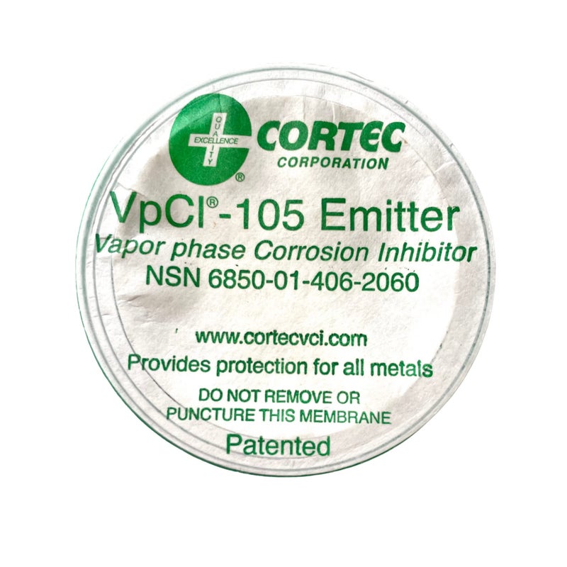 Cortec VpCI105  Anti Rust VCI Emitter Cup  Protects 5 Cubic feet  2 Year Corrosion Protection 2 Units