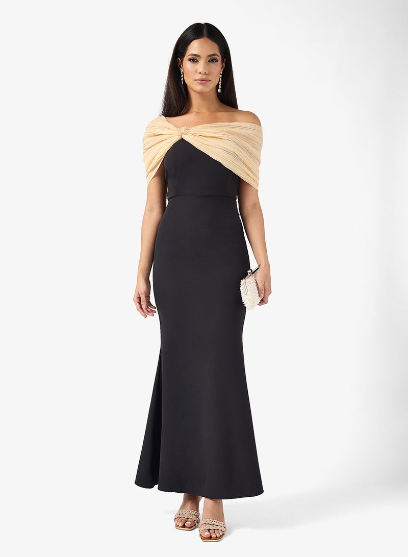 Ella Limited Edition Statement Off Shoulder Dress - Image 1