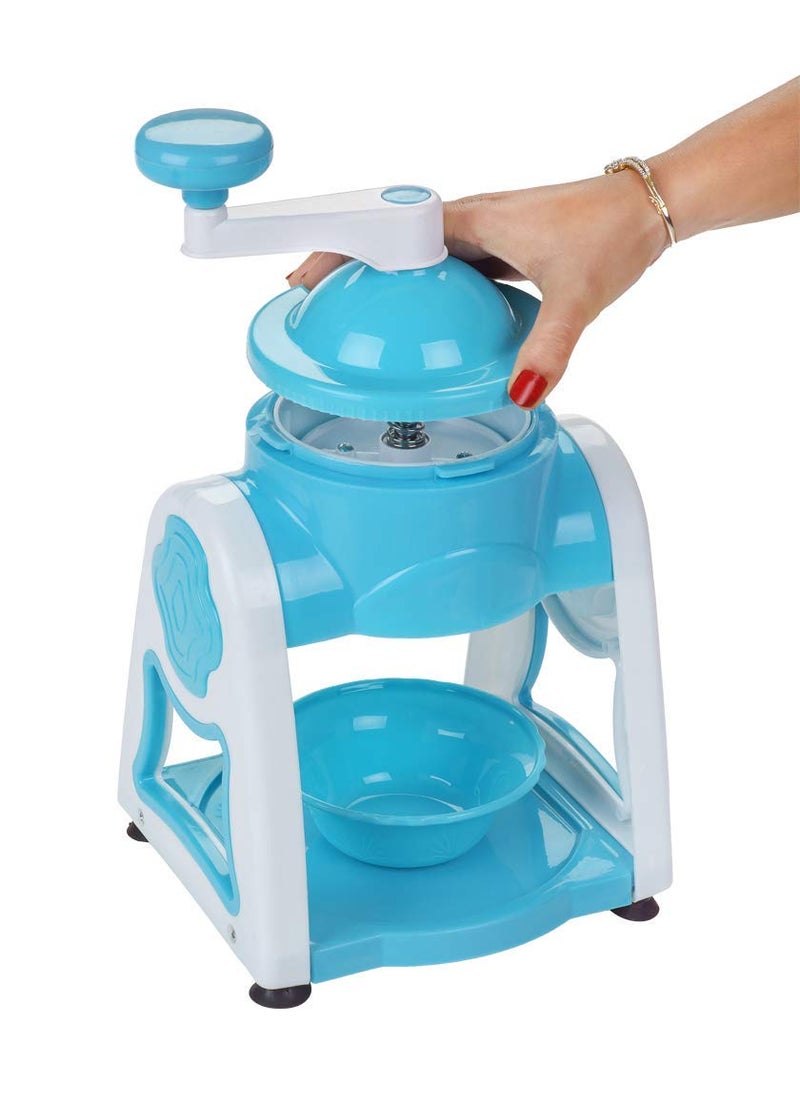 Mishrit Mishrit Ice Gola Slush Maker Ice Snow Maker Machine Ice Crusher Indoor Outdoor Manual Home with Reusable 3 Bowl1 Glass 6 Sticks and 1 Dish Random Color  - Image 5