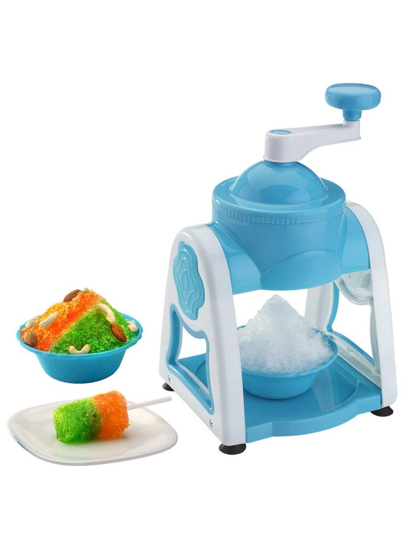 Mishrit Mishrit Ice Gola Slush Maker Ice Snow Maker Machine Ice Crusher Indoor Outdoor Manual Home with Reusable 3 Bowl1 Glass 6 Sticks and 1 Dish Random Color  - Image 4