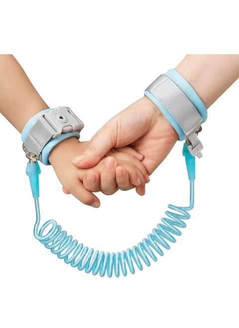 Anti-Lost Safety Wrist Link Leash for Toddlers & Babies - 1.5 Meter Stretchy & Strong Harness Strap for Kids' Security While Walking, Traveling & Shopping - Maximum Loss Prevention