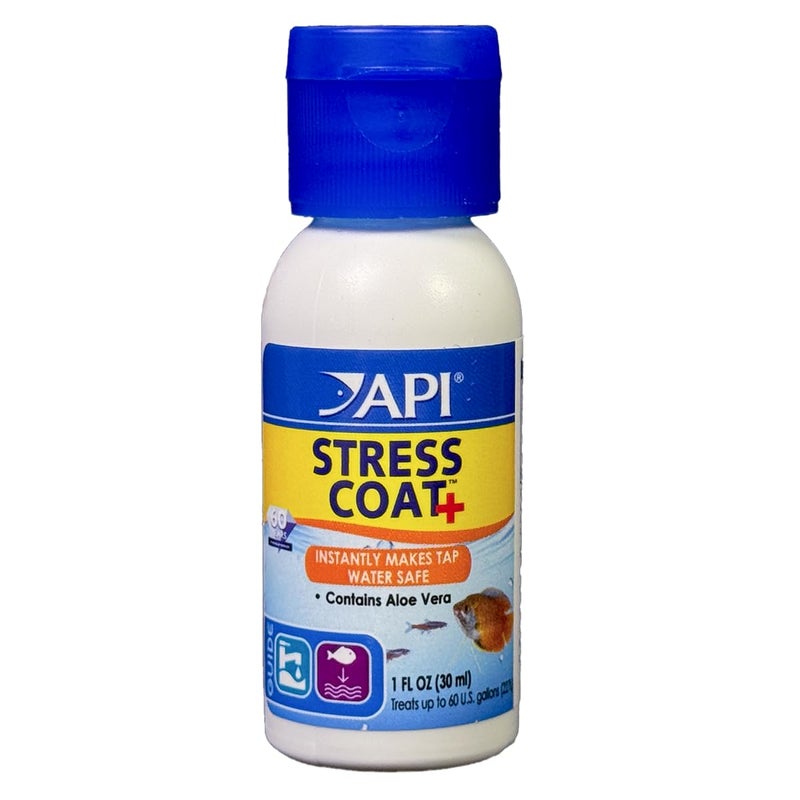 API STRESS COAT Aquarium Water Conditioner 1-Ounce Bottle - Image 1