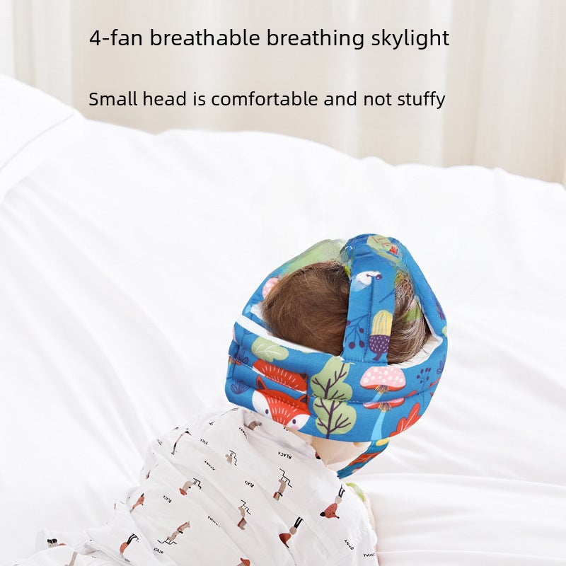 Baby Safety Helmet Soft Protective Headgear orange little dinosaur  - Image 4