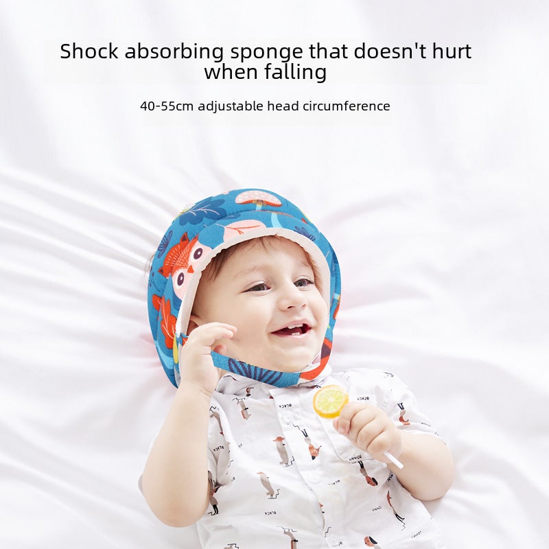 Baby Safety Helmet Soft Protective Headgear orange little dinosaur  - Image 3