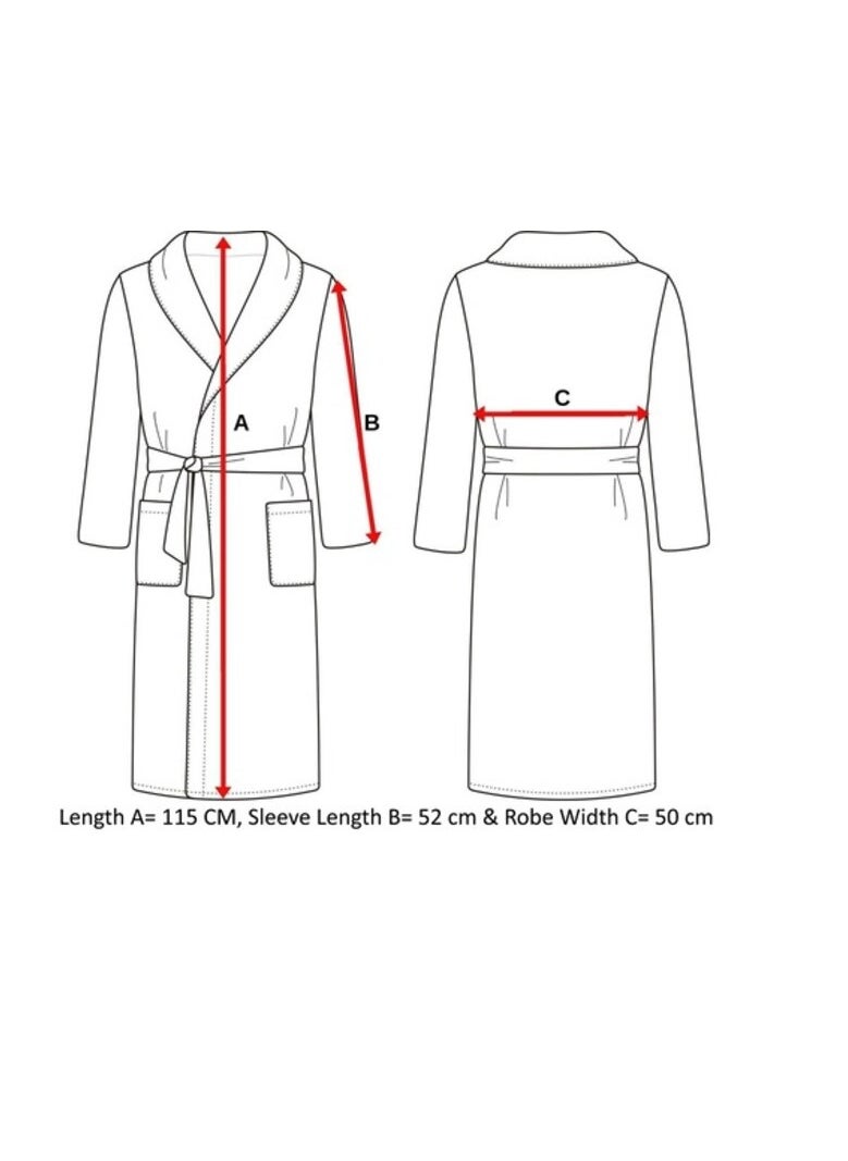 My VITA - My Vita Turkish Terry Cotton Bathrobe Unisex, Free Size, Mustard Yellow - Image 1