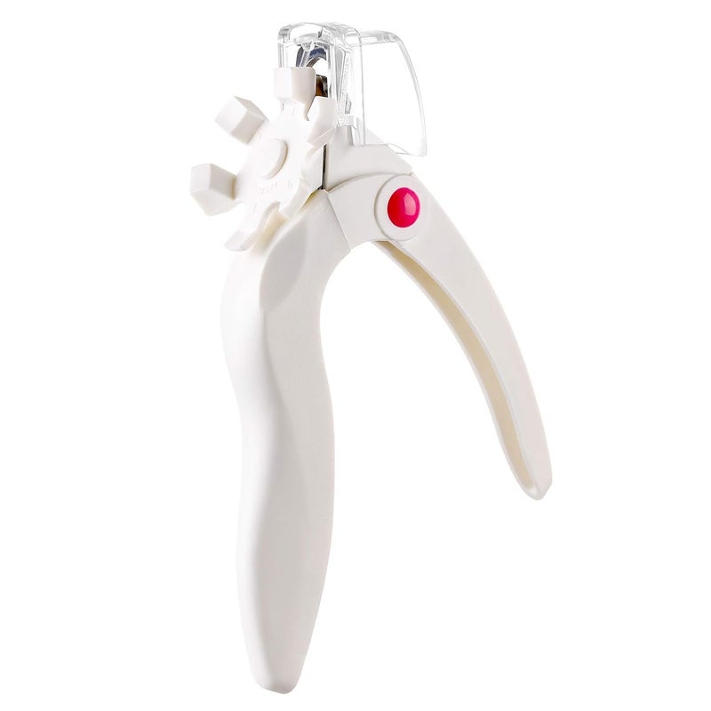 FVVMEED New Nail Art Nail Edge Clipper Cutter Nail Edge Clipper Cutter Acrylic Gel Stainless Steel False Nails Cutter Adjustable Nail Tip Cutter French Manicure Edge Trimmer Pedicure Salon Tool - Image 1