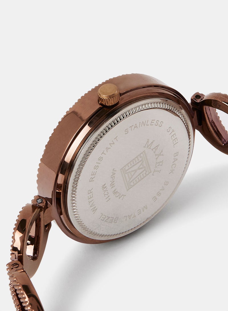 Maxel ساعة يد أنالوج نسائية فيوجن MX207 - 28 مم - Image 4