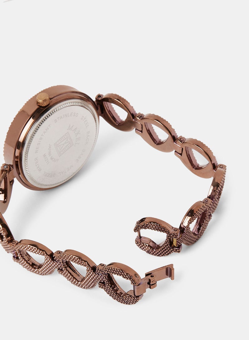 Maxel ساعة يد أنالوج نسائية فيوجن MX207 - 28 مم - Image 3