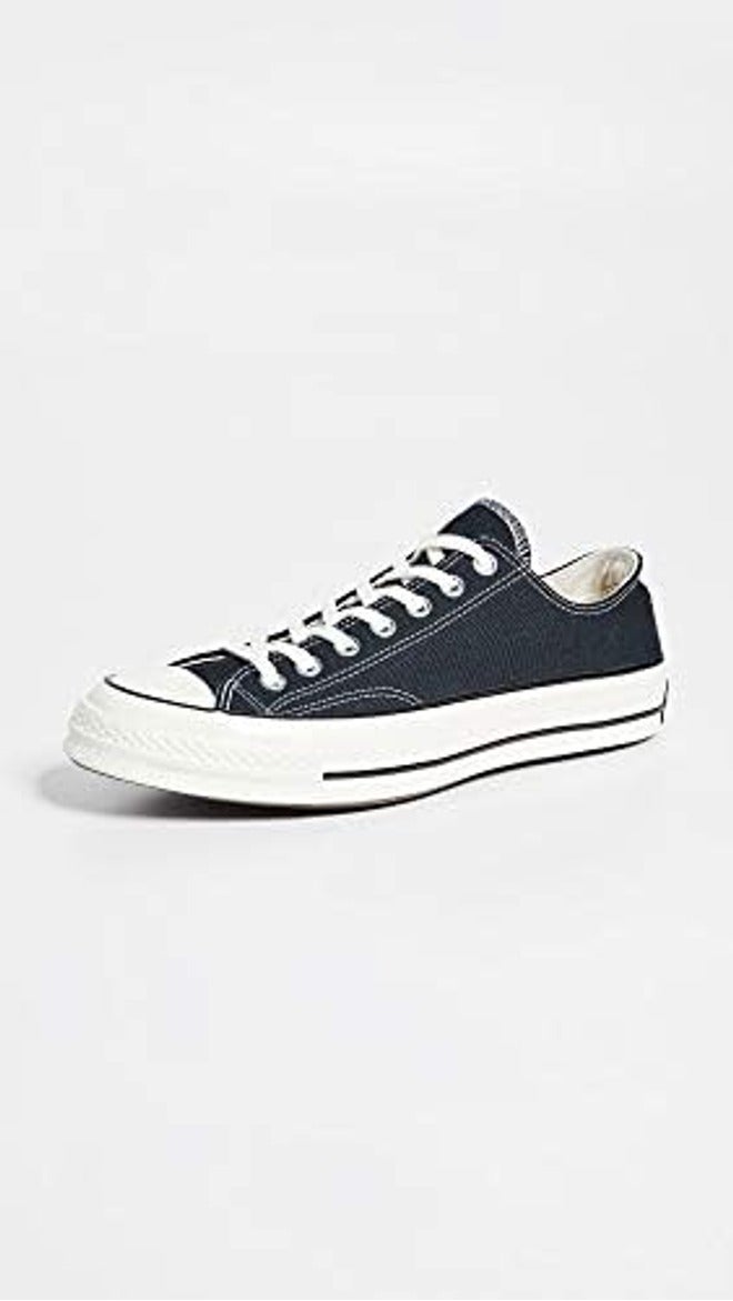 Converse Women's Chuck Taylor All Star Dainty Low Top Sneaker - Charcoal - Image 3