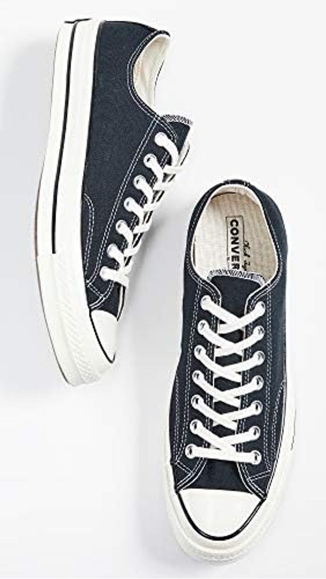 Converse Women's Chuck Taylor All Star Dainty Low Top Sneaker - Charcoal - Image 4