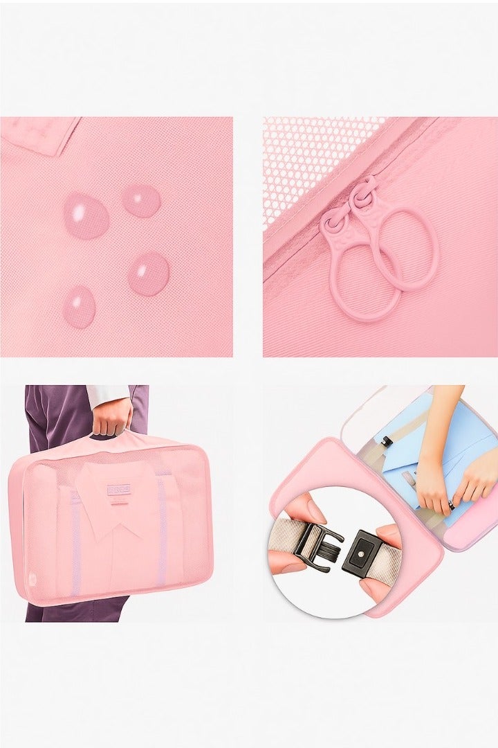 حقيبة تخزين سفر قابلة للطي - منظم محمول متعدد الأغراض للملابس والاستخدام المنزلي | تصميم مربع، خفيف الوزن وموفر للمساحة، مناسب للخزانة والتنظيف والأمتعة - Image 3