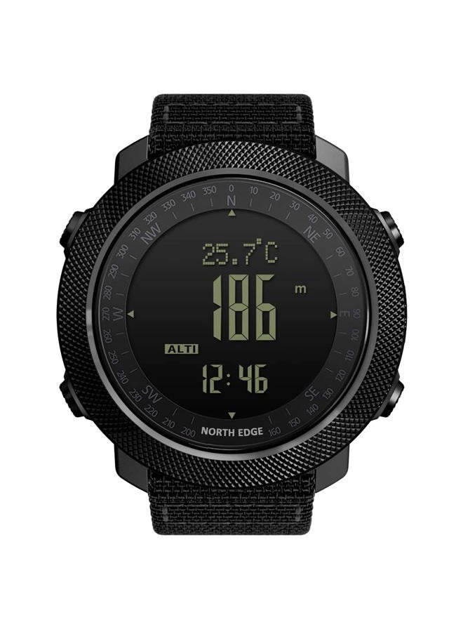 NORTH EDGE Men's Outdoor Digital Sports Watch with Altimeter Barometer Compass World Time 50M Waterproof Pedometer Wrist Watch - Image 1