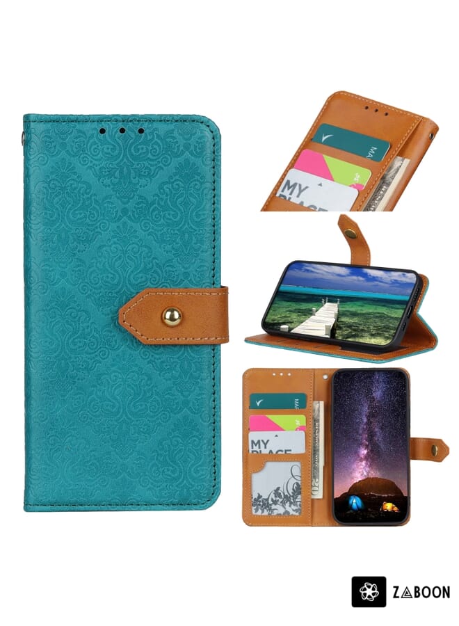 Zaboon Protective Case For Samsung Galaxy Note9 Double Buckle Mandala Pattern PU+TPU Protective Case with Card Slots & Holder & Photo Frame - Image 1