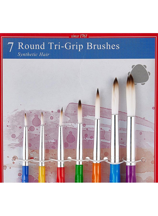 FABER-CASTELL 7-Piece Synthetic Hair Paint Brush Set - Image 2