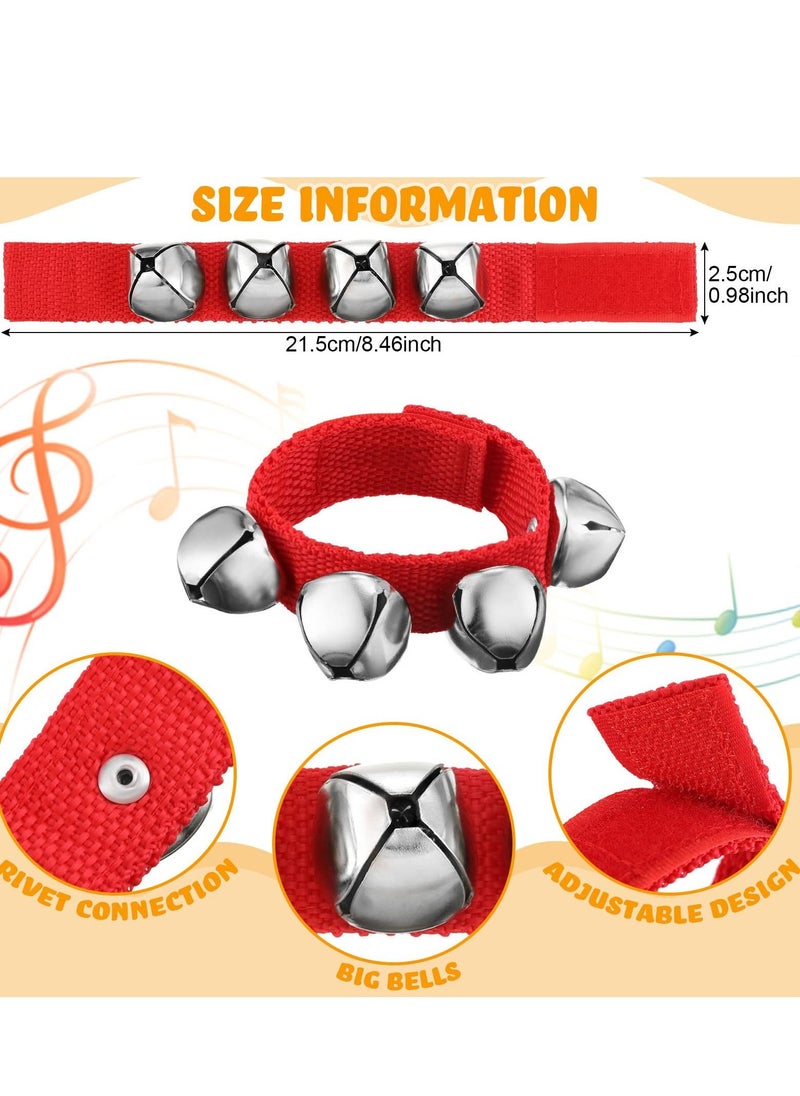 Hand Bells Wrist Bands Jingle Bells and Egg Shakers Noise Makers Jingle Bells Musical Instruments for Kids Band Party Favors 12Pcs  - Image 4