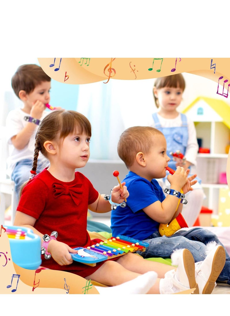 Hand Bells Wrist Bands Jingle Bells and Egg Shakers Noise Makers Jingle Bells Musical Instruments for Kids Band Party Favors 12Pcs  - Image 5