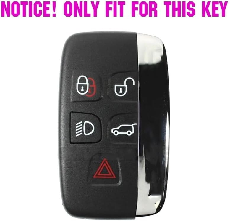 QASULER 5 Buttons Silicone Key Case Cover for Land Rover - Image 2
