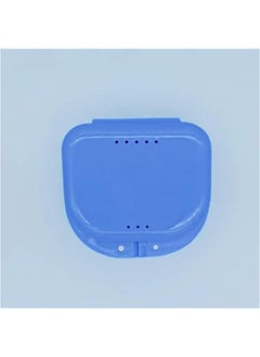 Generic Orthodontic Retainer Case, Denture Case, Dental Aligner Box Food-grade Material Anti-scratch Oral Supplies Mouth Guard Brace Teeth Mouth Tray Retainer Case for Teeth Blue  - Image 2