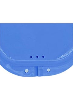 Generic Orthodontic Retainer Case, Denture Case, Dental Aligner Box Food-grade Material Anti-scratch Oral Supplies Mouth Guard Brace Teeth Mouth Tray Retainer Case for Teeth Blue  - Image 3