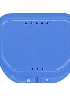 Generic Orthodontic Retainer Case, Denture Case, Dental Aligner Box Food-grade Material Anti-scratch Oral Supplies Mouth Guard Brace Teeth Mouth Tray Retainer Case for Teeth Blue  - Image 4
