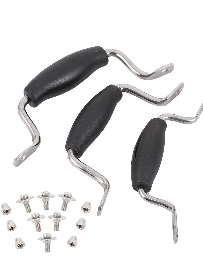 SOLARAE 3Pcs Pot Lid Handles Stainless Steel Top Grip Knob Heat Resistant Universal Cookware Cover Replacement Kitchen Pan Holding - Image 1