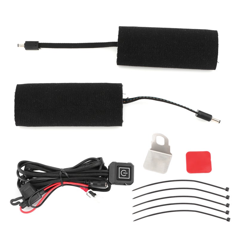 Heating Handle Sleeve Universal Handlebar Heater - Wear-Resistant Cloth Material Heated Grips with 3-Speed Intelligent Temperature Control for Motorcycle Winter Riding - Image 1