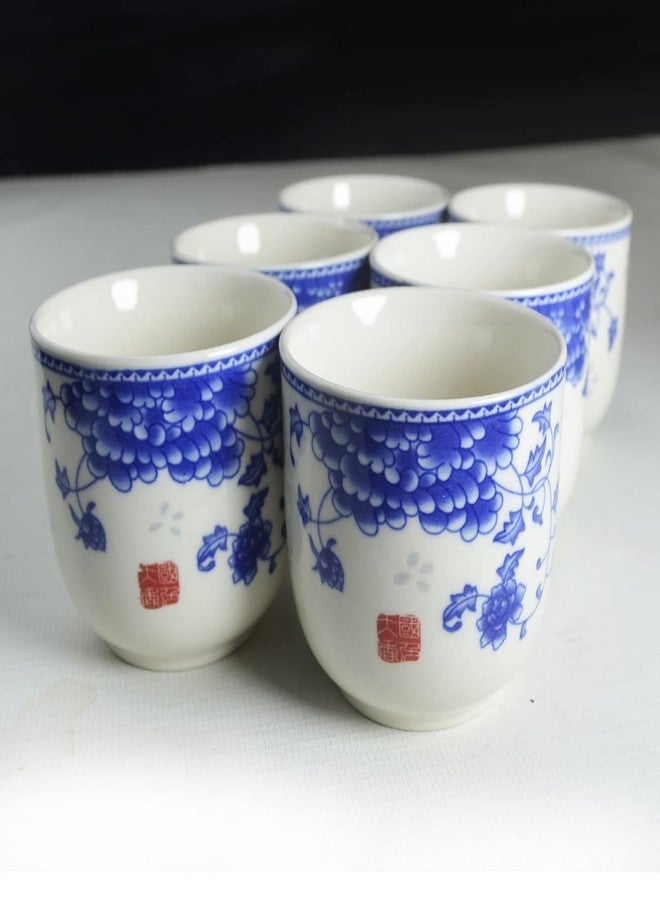 ZHCHSH Porcelain Teapot Tea Set 1 Teapot 6 cups,Tea Coffee Pot Kettle Ceramic gifts Tabletop Decor (Peony) - Image 4