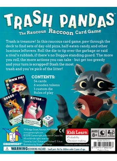 Gamewright Gamewright Trash Pandas - The Raucous Raccoon Card Game - 252  - Image 4