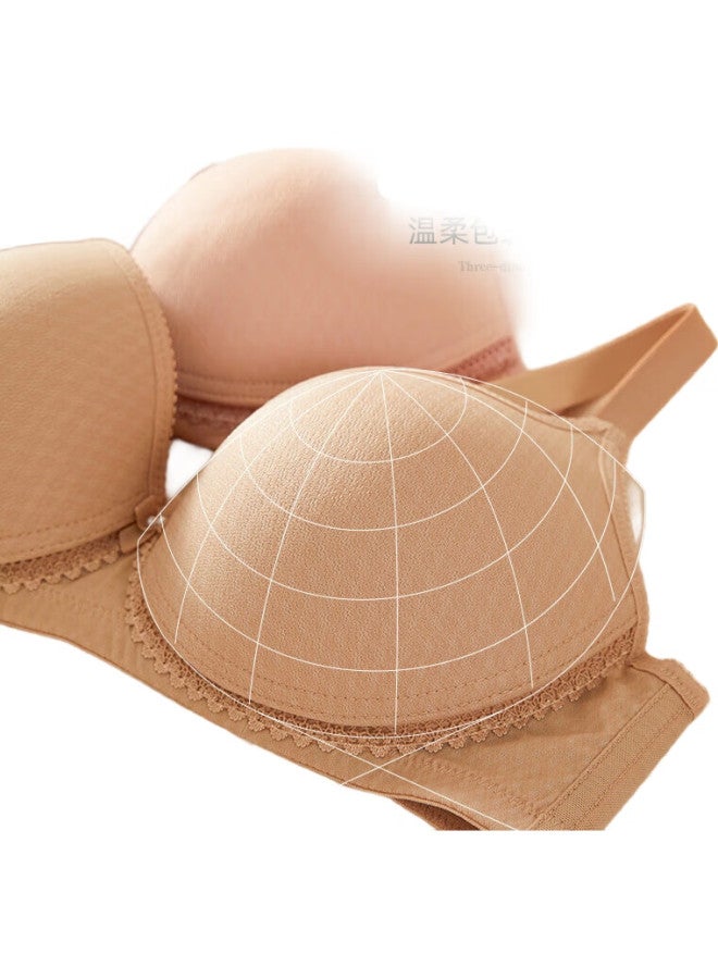 GUJIN Women'S Bra, Push-Up, Small Breast, Beautiful Back, Smooth Surface, Wireless, Thin, Push-Up Ladies Brassiere - Image 3