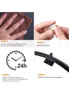 Generic An easy to install double face hanger bag that provides charging cables USB wires and phone chargers It consists of 10 pieces + 10 pieces of Aviz multi-colored  - Image 2