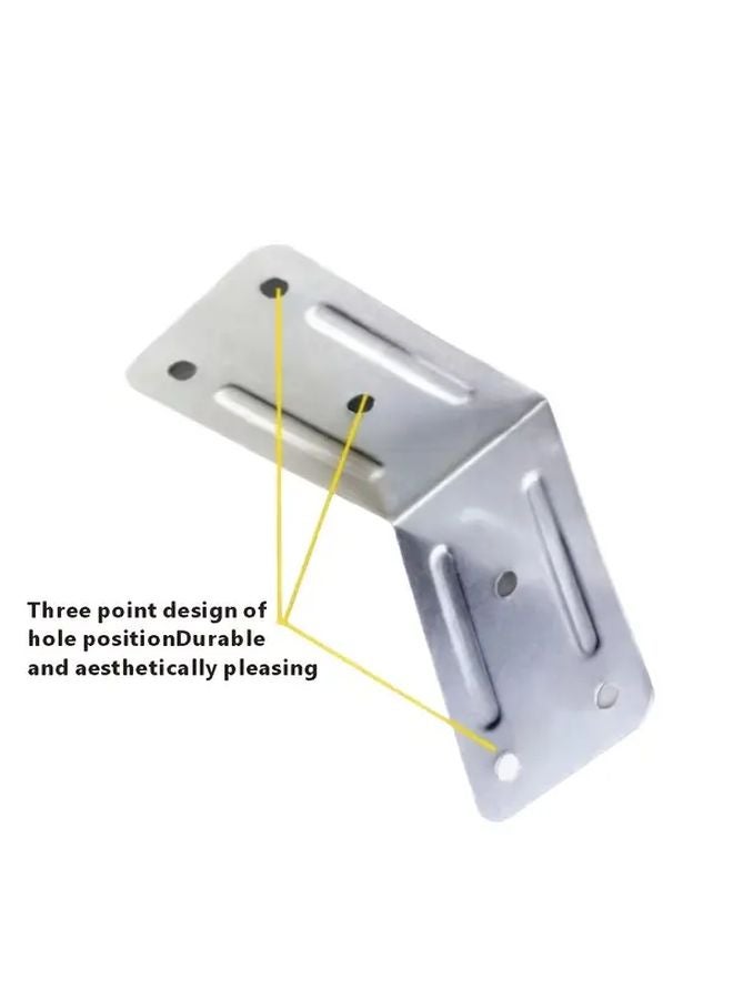 32pcs Galvanized Steel L Shaped Shelf Brackets Rust Proof Furniture Support - Image 4