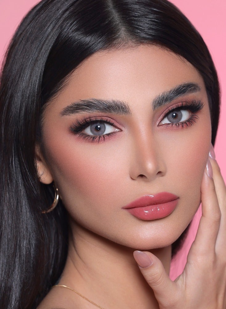 ثري دي كالرز عدسات عيون لاصقة 3 دي كولور - عدسات شهرية  لون سيدار -  زوج في العلبة مع حافظة للعدسات - Image 2